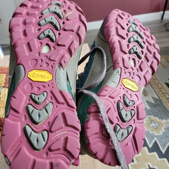 Ahnu Blue and Gray Women's Sneakers - Picture 8 of 8